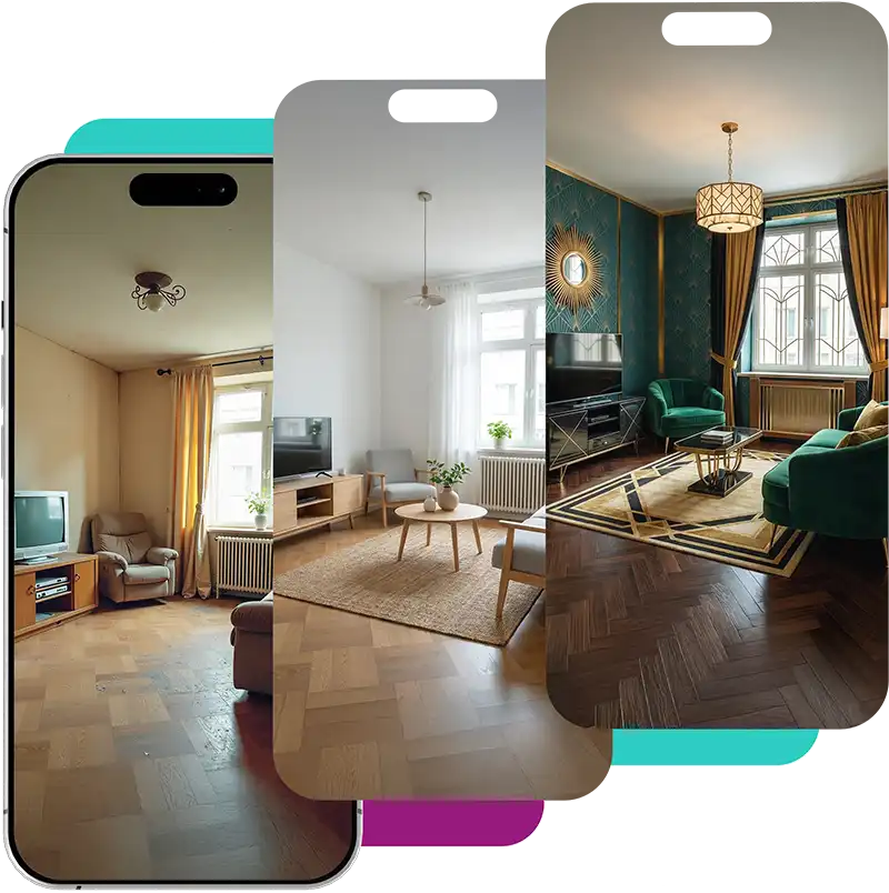 Przykład transformacji zdjęcia wykonanej w aplikacji Tapi Photo